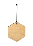 <b><span style="font-size: 20px;">Hexagon Wood Ornament (Case of 120)</span></b>