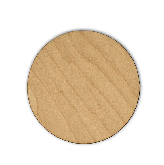Round Wood Coaster (Case)-100