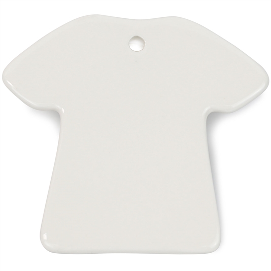 <b><span style="font-size: 20px;"> T-Shirt Ceramic Ornament (Single)</span></b>
