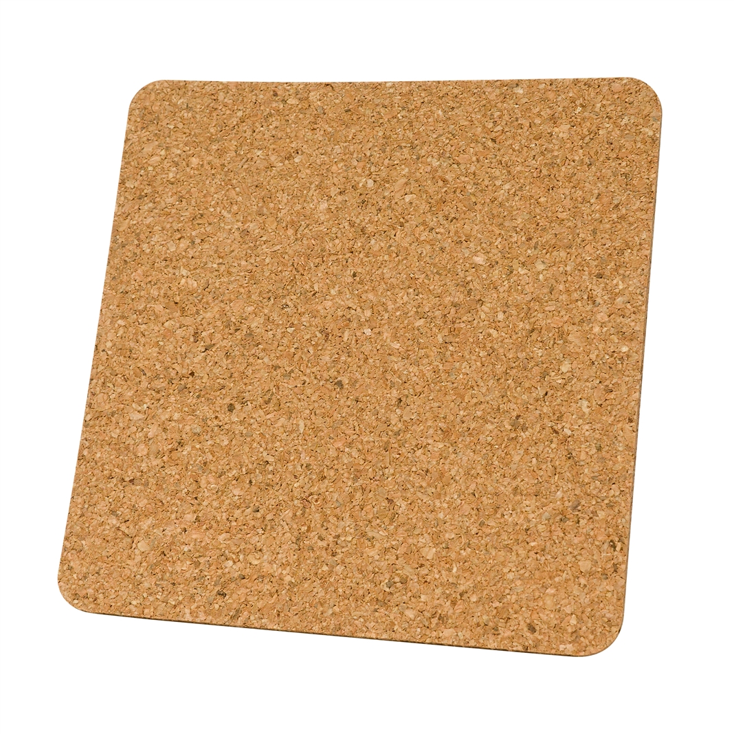 Self-Adhesive Cork Squares – 4x4 Inch Cork Backing Sheets, Tiles, Coasters – 4 Pack (Round)