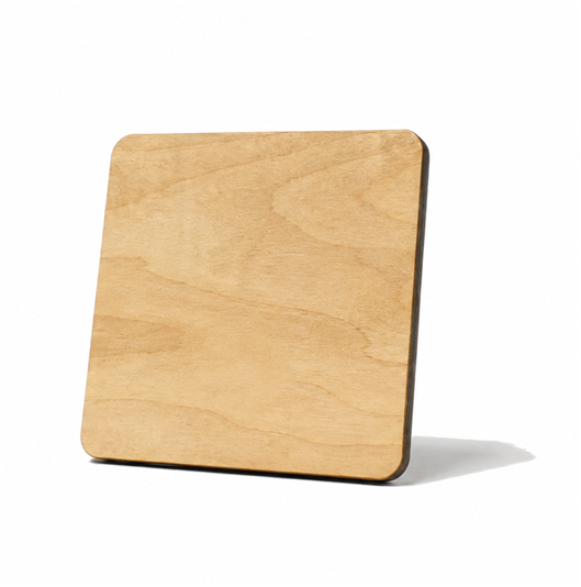 <b><span style="font-size: 20px;"> Square 2.5" Wood Coaster(Single)</span></b>