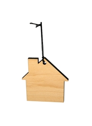 <b><span style="font-size: 20px;">House Wood Ornament (Case of 120)</span></b>