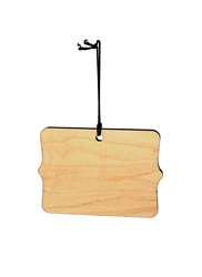 <b><span style="font-size: 20px;">Scalloped Rectangle Wood Ornament (Case of 120)</span></b>