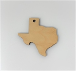 <b><span style="font-size: 20px;"> "Texas" Shaped Wood Ornament (Single)</span></b>