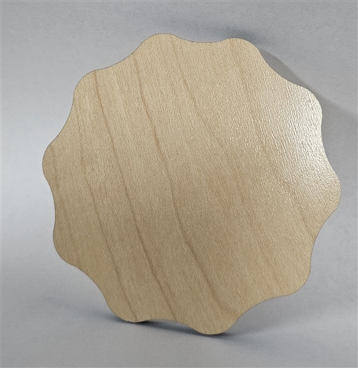 Scalloped Wood Coaster Sublimation Ready